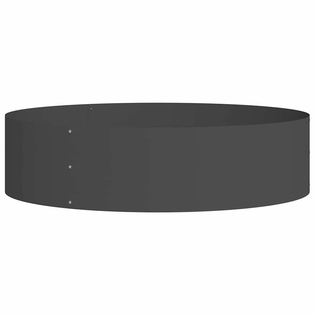 Prsten za saksiju 5 pcs Crna 80 x 80 x 20 cm Čelična vrata