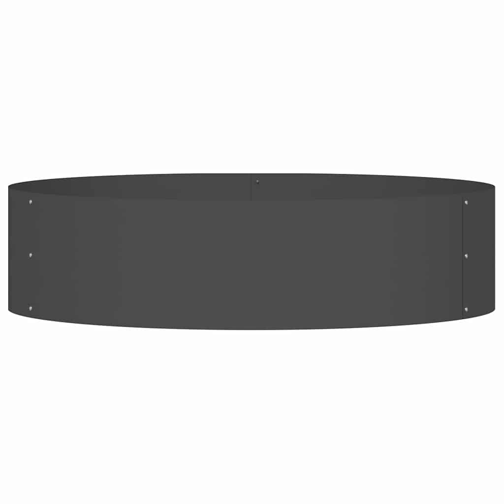Prsten za saksiju 5 pcs Crna 80 x 80 x 20 cm Čelična vrata