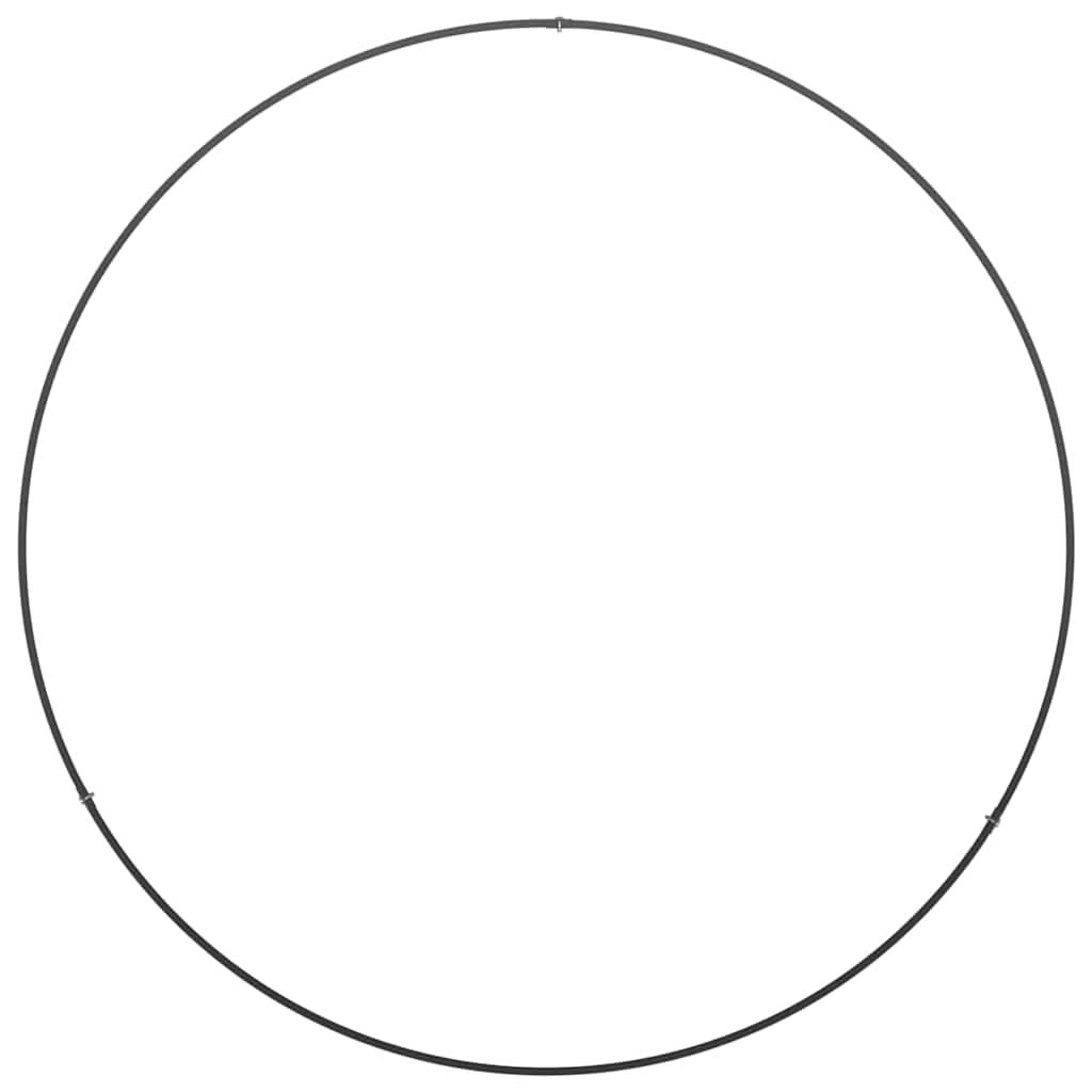 Prsten za saksiju 5 pcs Crna 80 x 80 x 20 cm Čelična vrata