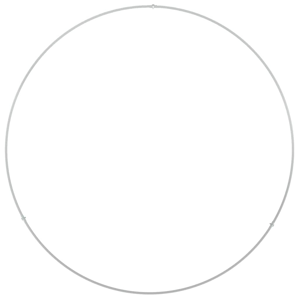 Prsten za saksiju 5 pcs Bijelo 80 x 80 x 20 cm Čelična vrata