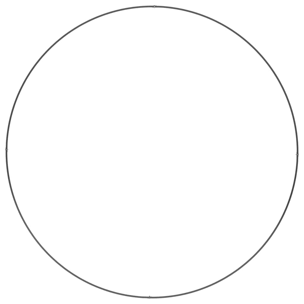 Prsten za saksiju 5 pcs Crna 120 x 120 x 20 cm Čelična vrata