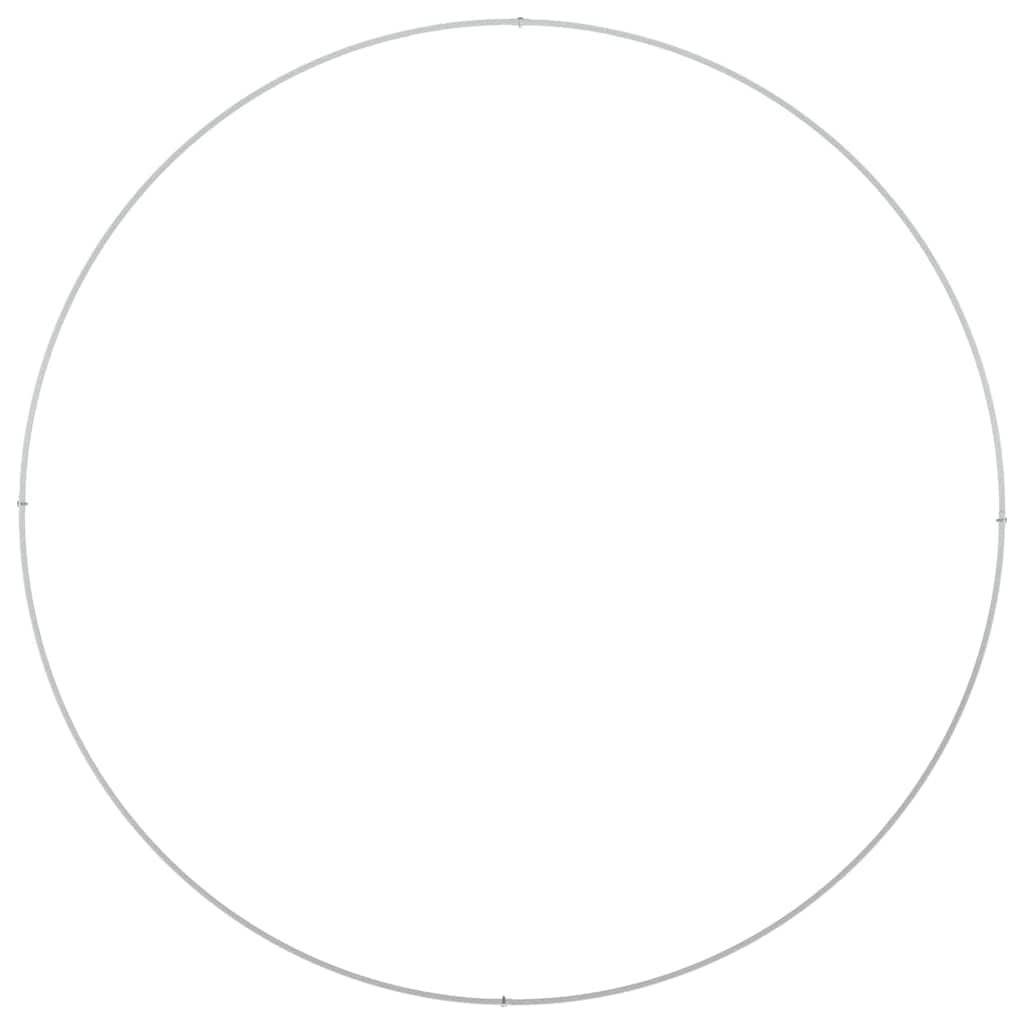 Prsten za saksiju 5 pcs Bijelo 120 x 120 x 20 cm Čelična vrata