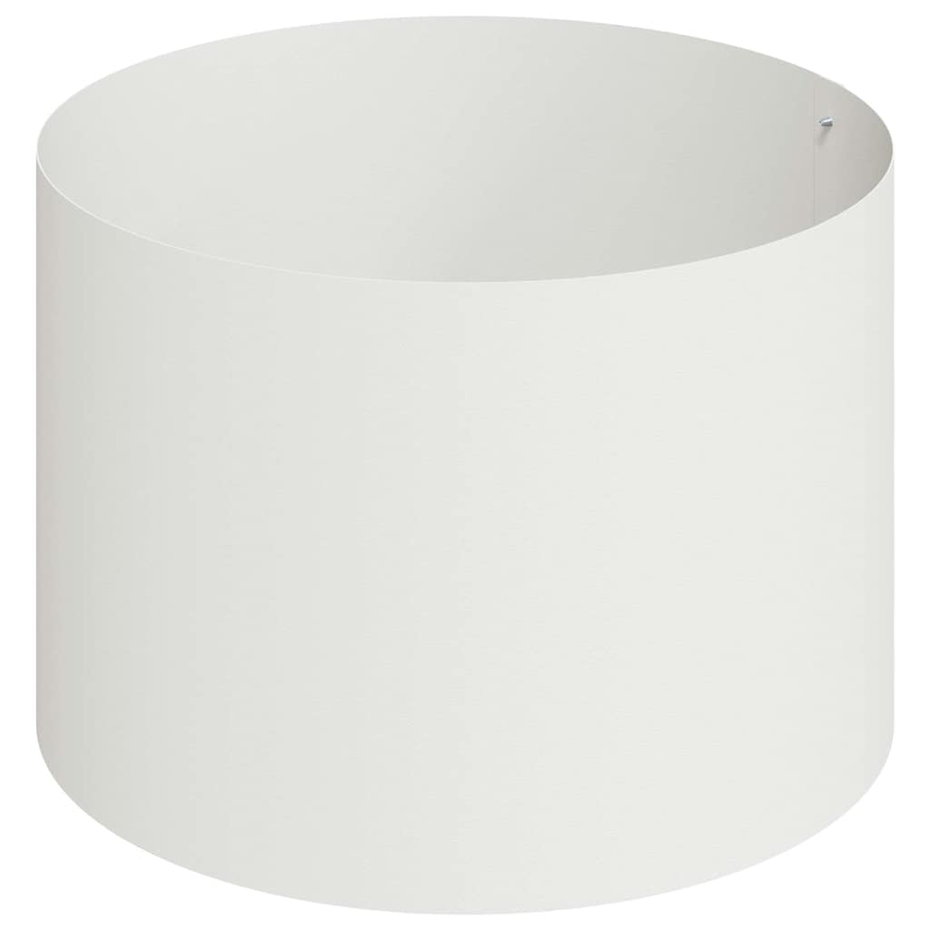 Vrtna saksija Bijelo 90 x 90 x 20 cm Čelična vrata