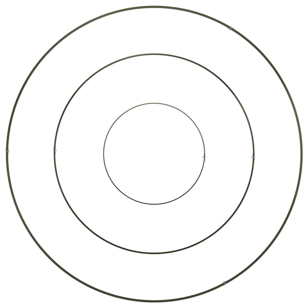Vrtna saksija Maslinasto zelena 90 x 90 x 20 cm Čelična vrata
