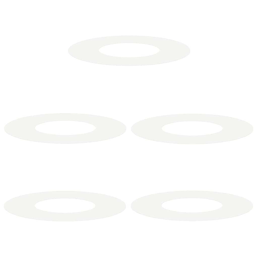 pogodno za ravne drvene prstenove 5 pcs Bijelo Ø30 / 60 cm Čelik