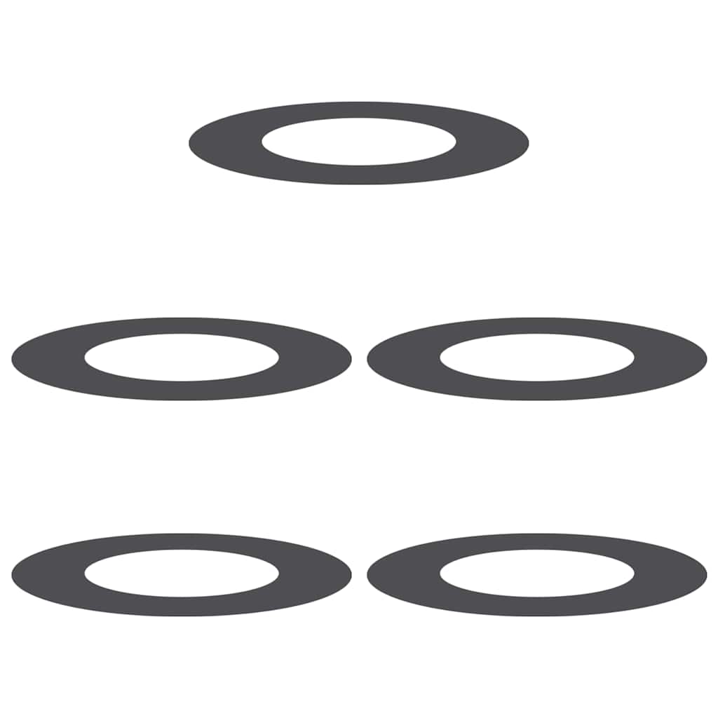 pogodno za ravne drvene prstenove 5 pcs Crna Ø40 / 70 cm Čelik