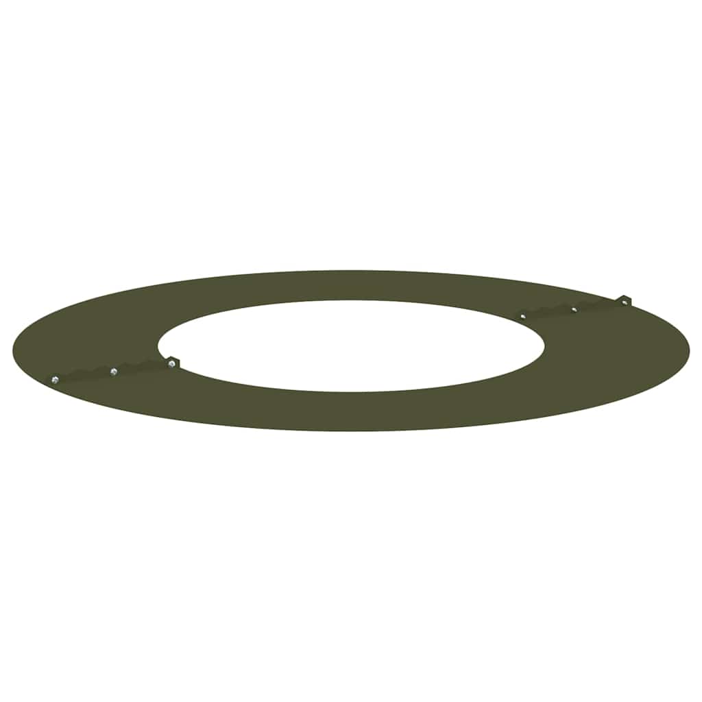 Drveni prsten Maslinasto zelena Ø40 / 70 cm Čelična vrata