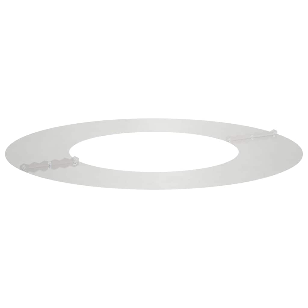 pogodno za ravne drvene prstenove 5 pcs Srebrno Ø40 / 70 cm