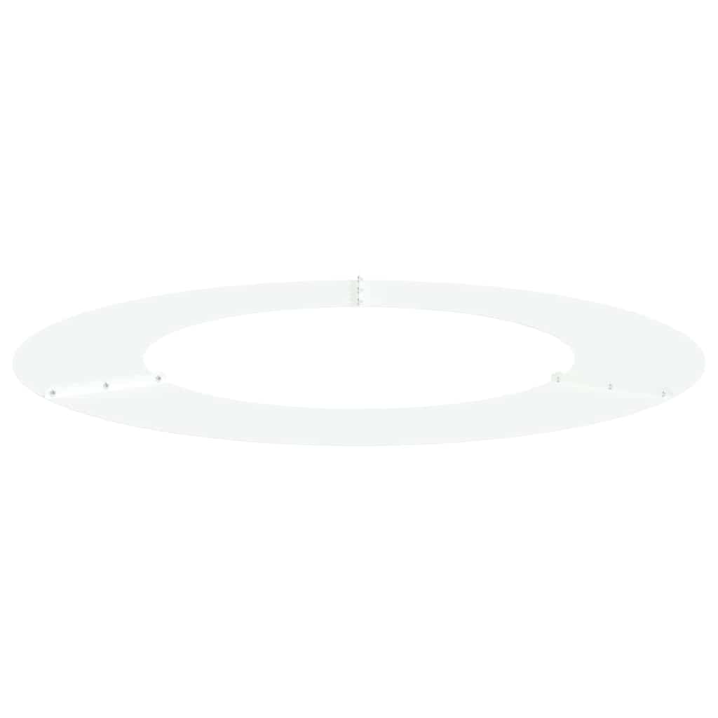 pogodno za ravne drvene prstenove 5 pcs Bijelo Ø50 / 80 cm Čelik
