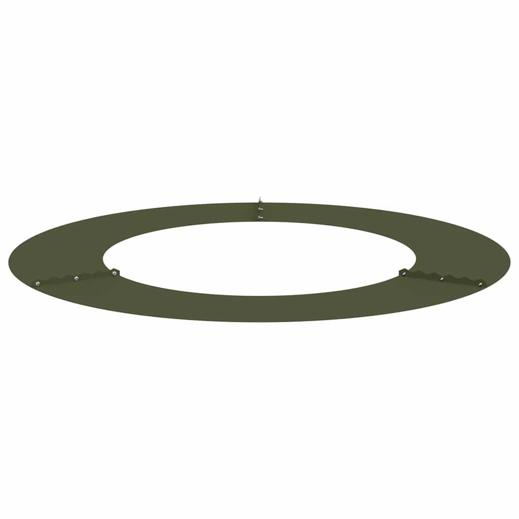 pogodno za ravni drveni prsten Maslinovo zelena Ø50 / 80 cm Čelik