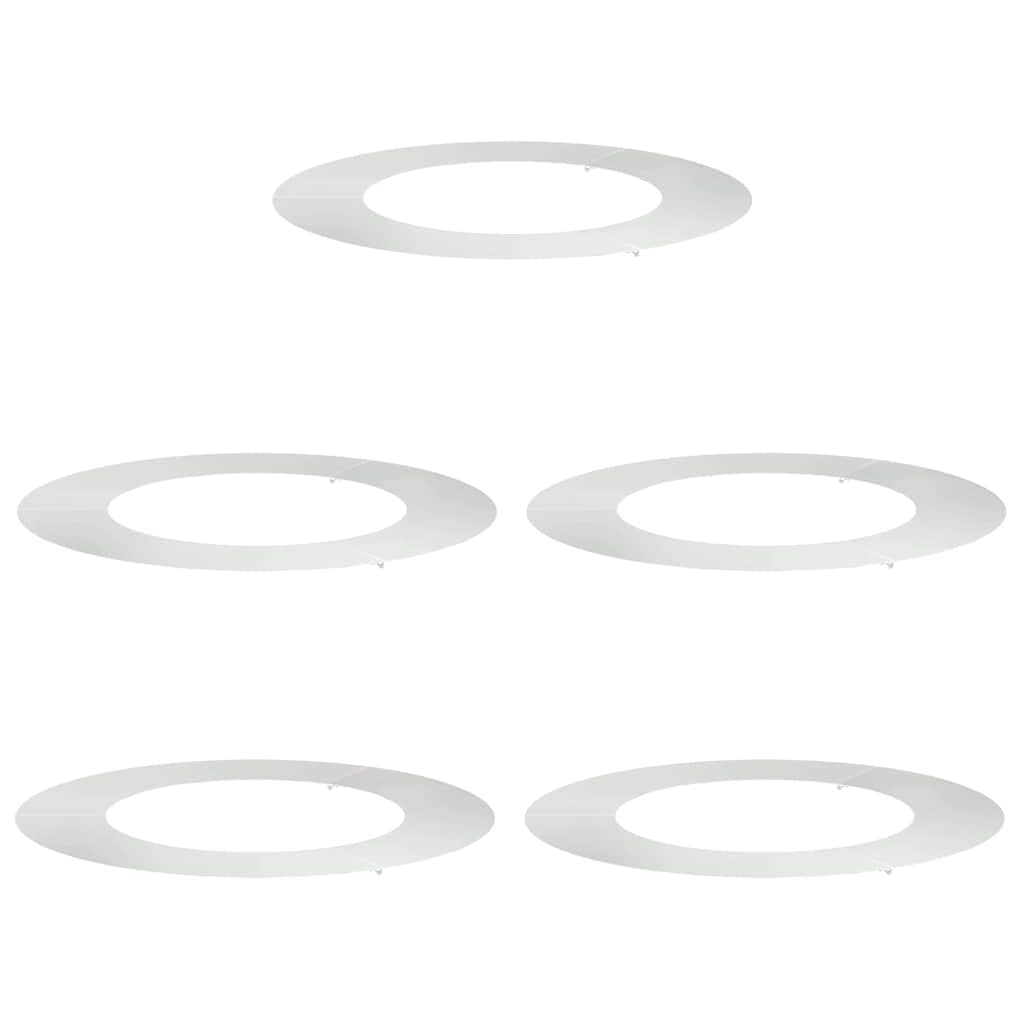 pogodno za ravne drvene prstenove 5 pcs Srebrno Ø50 / 80 cm