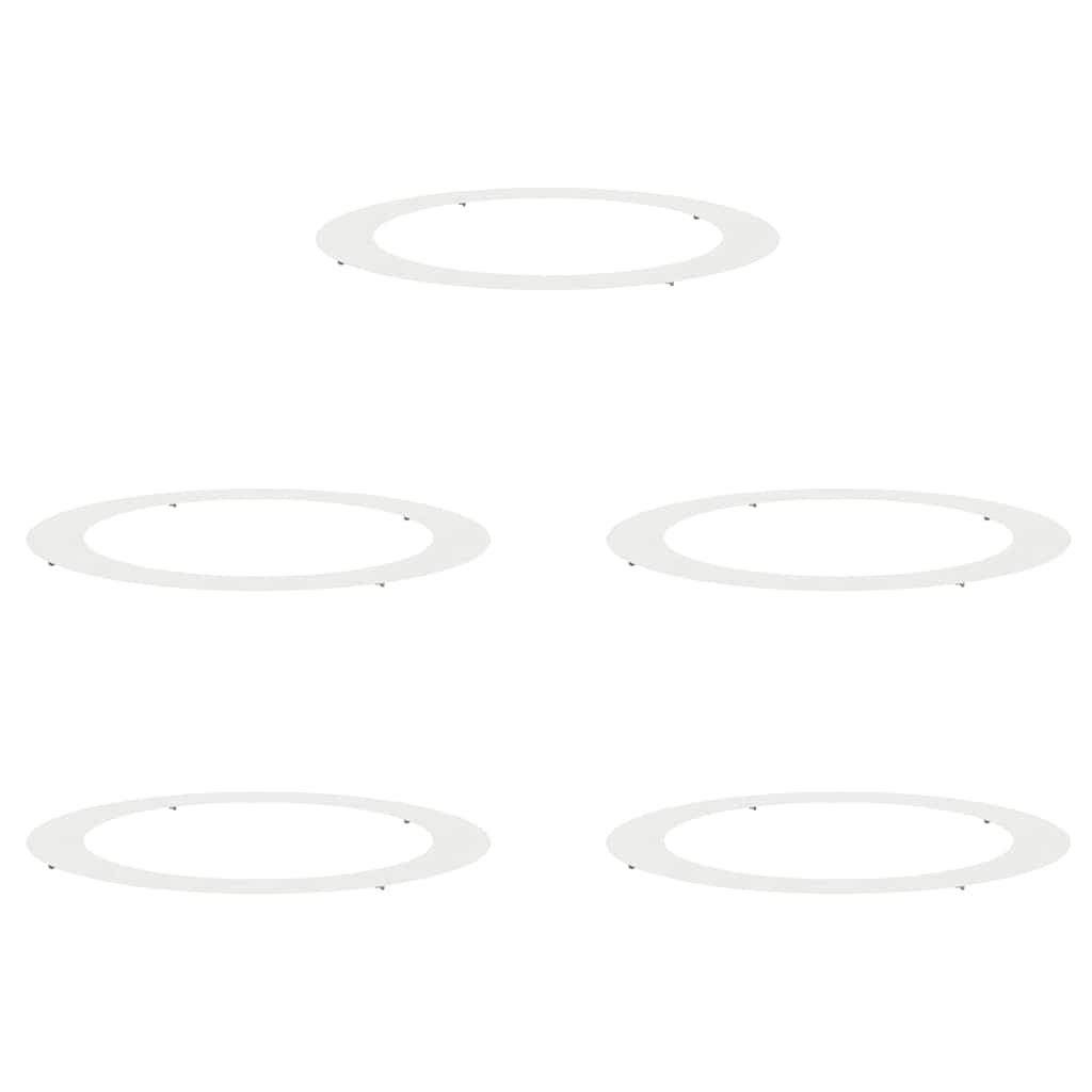 pogodno za ravne drvene prstenove 5 pcs Bijelo Ø90 / 120 cm Čelik