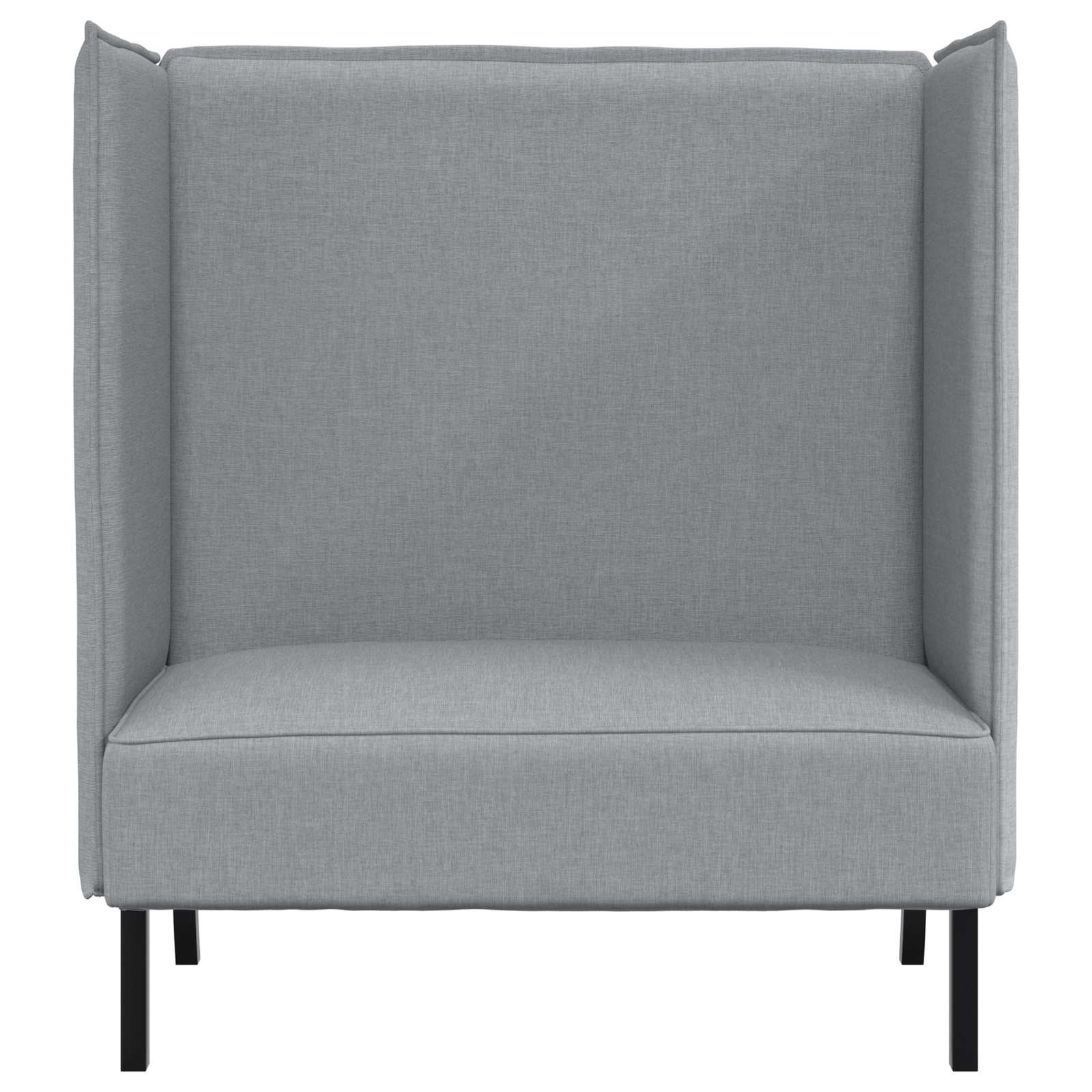Sofa s visokim naslonom 101cm Svjetlosiva tkanina