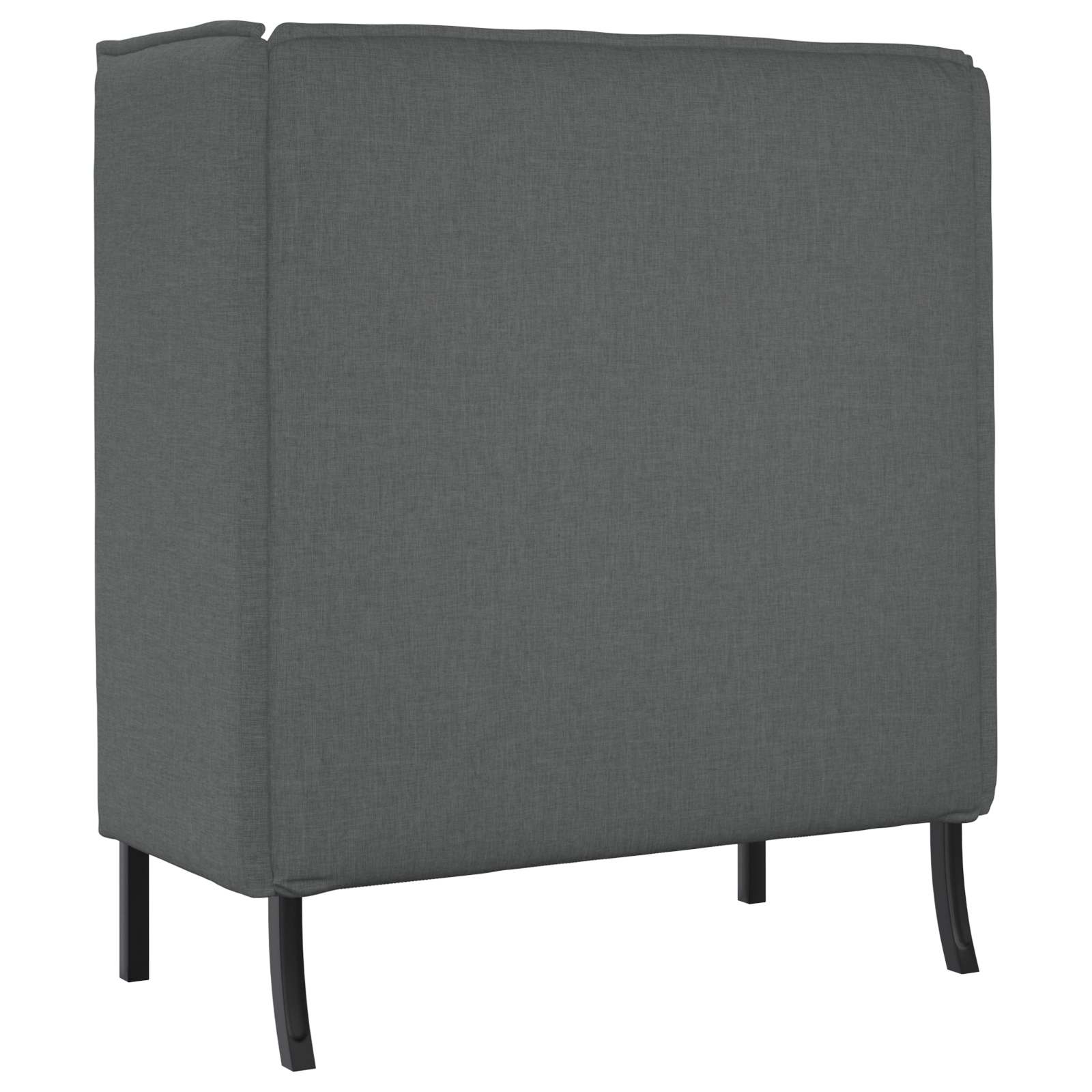 Sofa s visokim naslonom 101cm Tamno siva tkanina