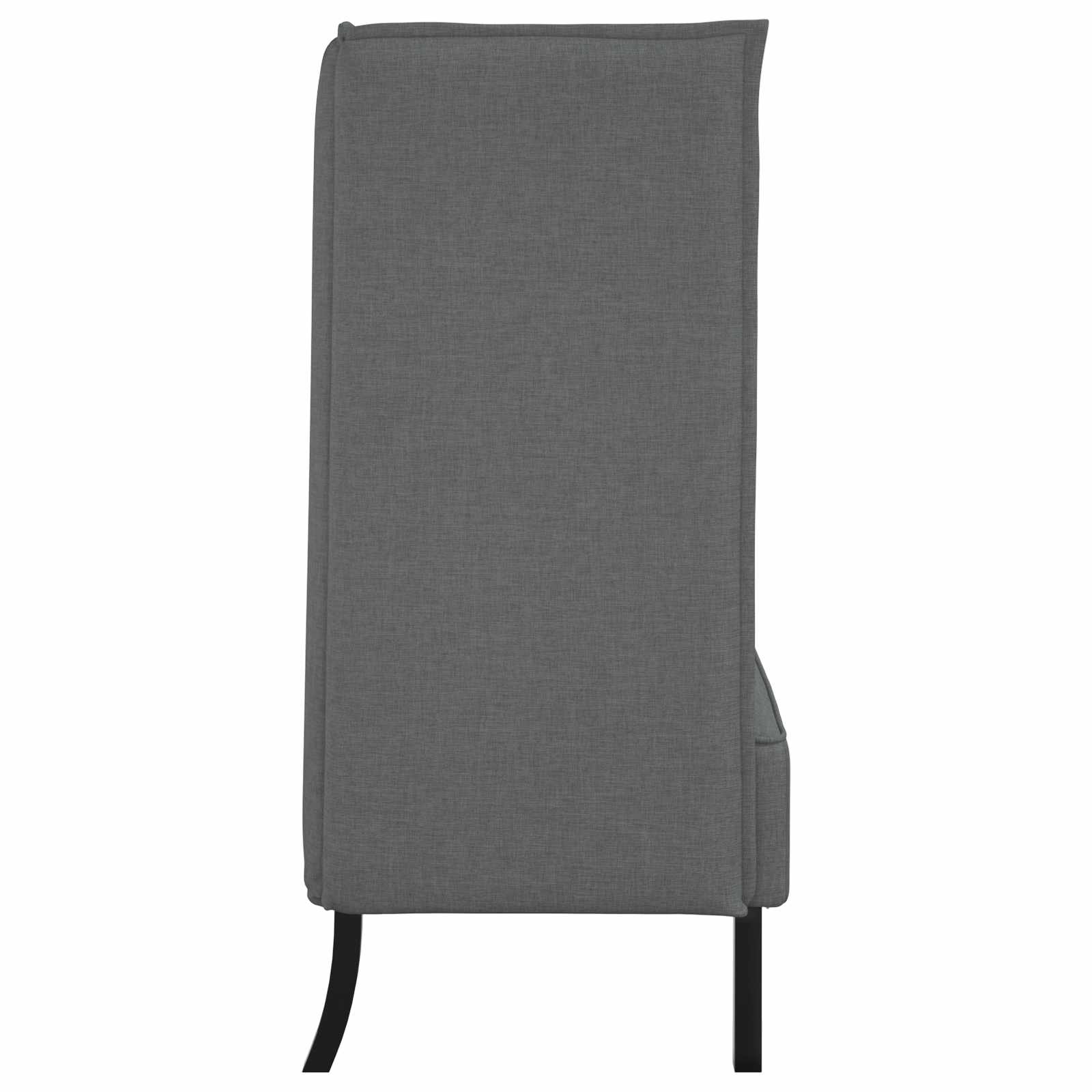 Sofa s visokim naslonom 101cm Tamno siva tkanina