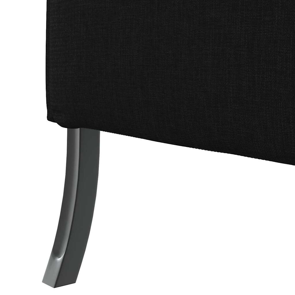 Sofa s visokim naslonom 101cm Crna tkanina