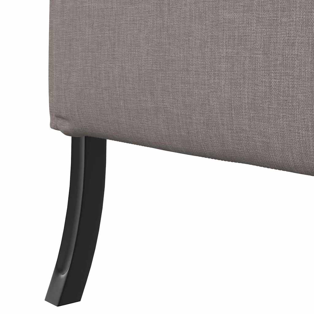 Sofa s visokim naslonom 101cm Sivo-smeđa tkanina