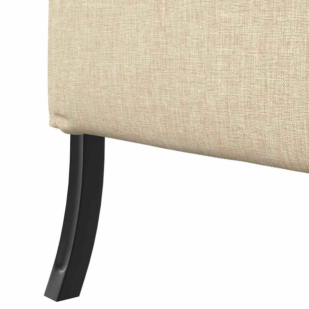 Sofa s visokim naslonom 101cm Krema tkanina
