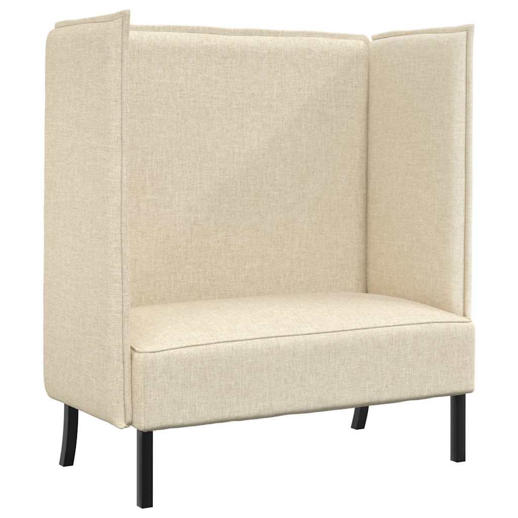 Sofa s visokim naslonom 101cm Krema tkanina