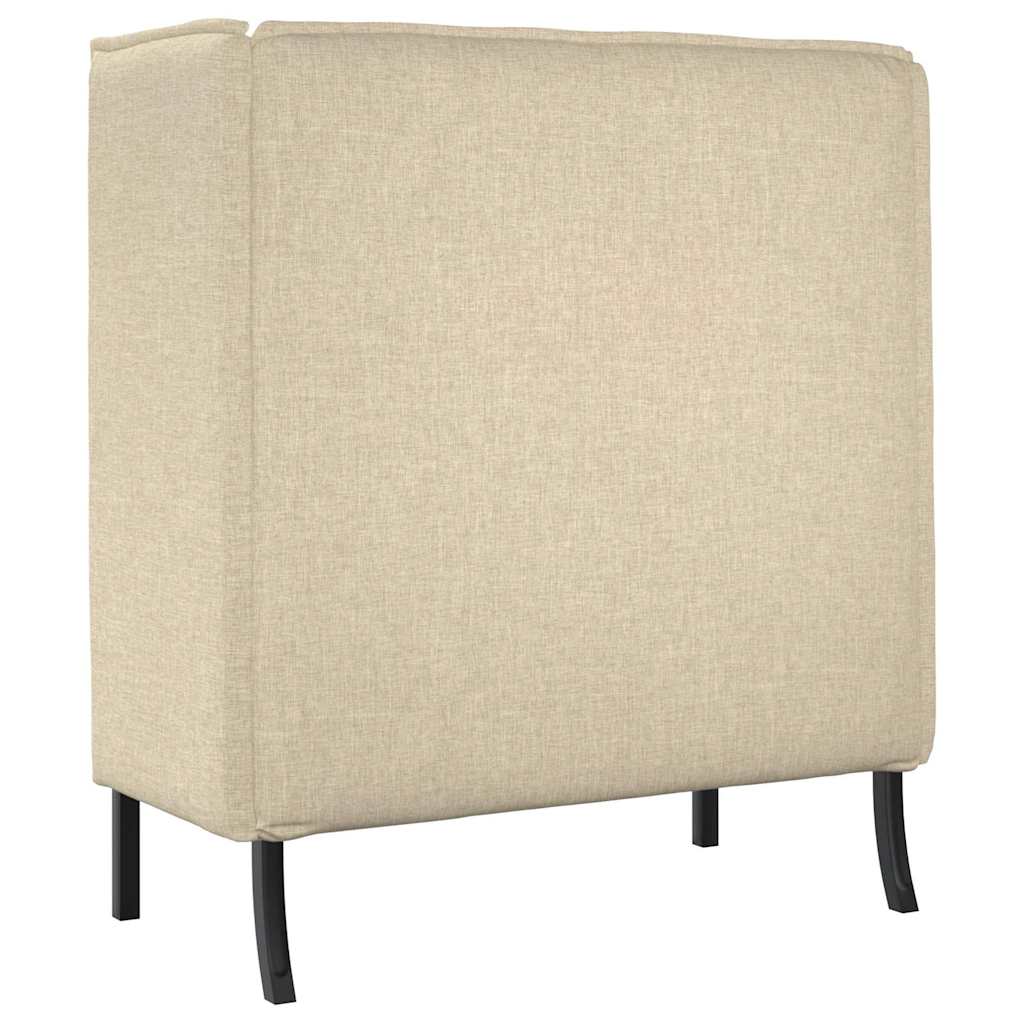 Sofa s visokim naslonom 101cm Krema tkanina