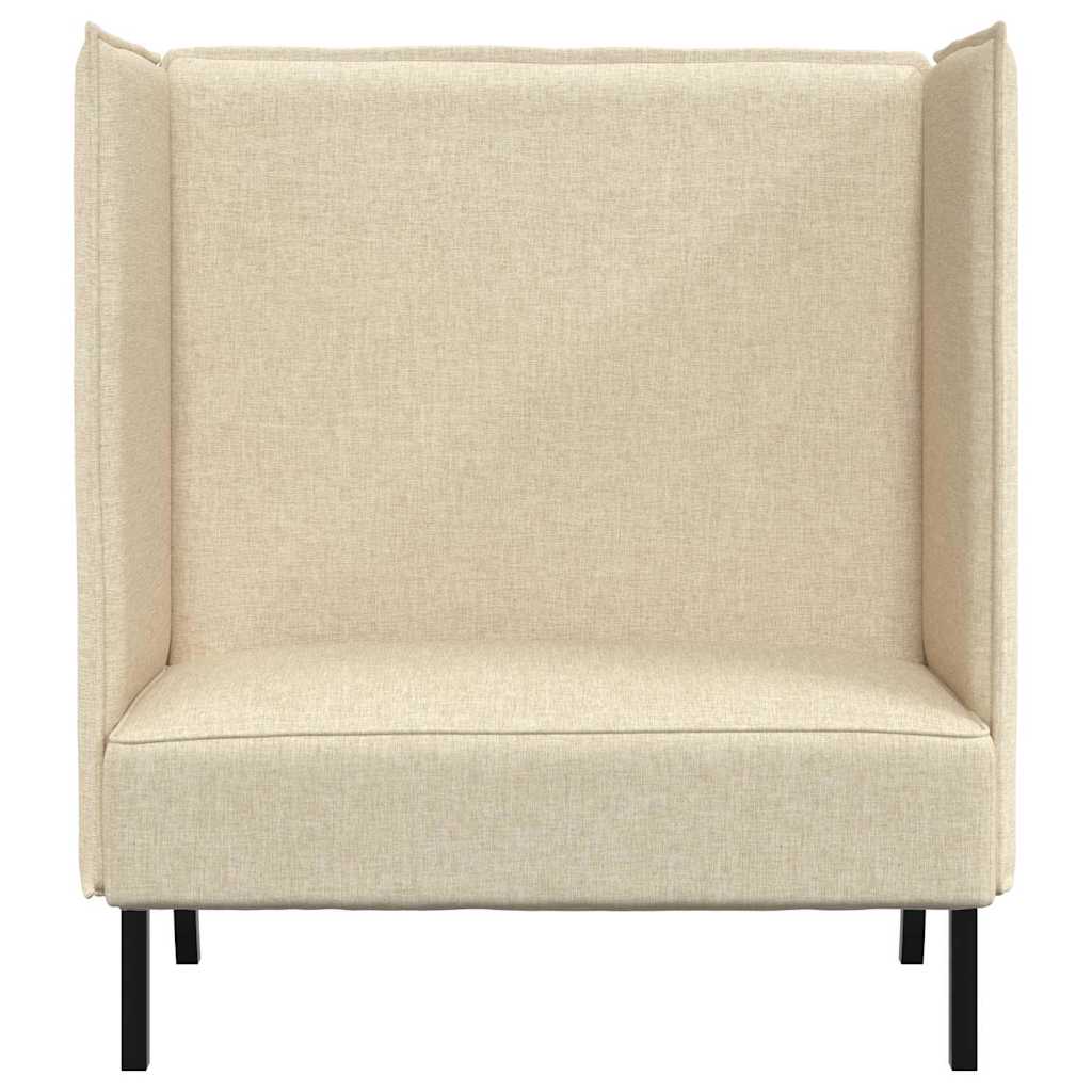 Sofa s visokim naslonom 101cm Krema tkanina
