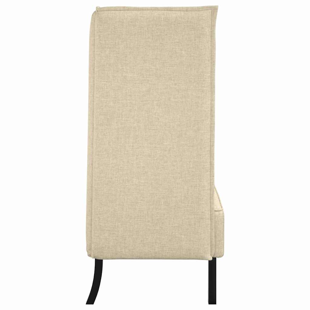 Sofa s visokim naslonom 101cm Krema tkanina