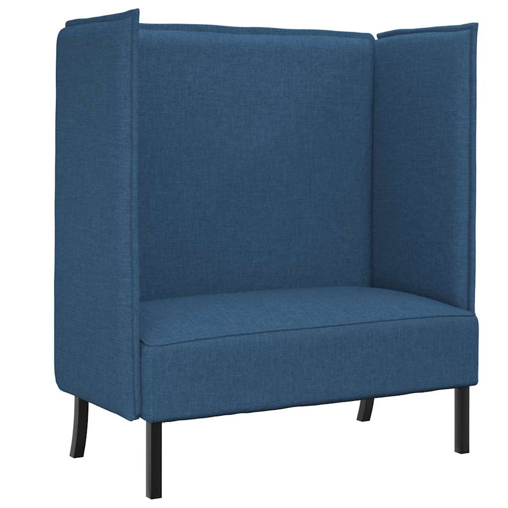 Sofa s visokim naslonom 101cm Plava tkanina
