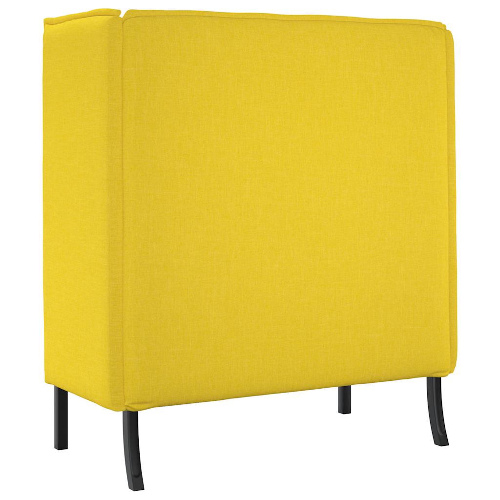 Sofa s visokim naslonom 101cm Svjetložuta tkanina