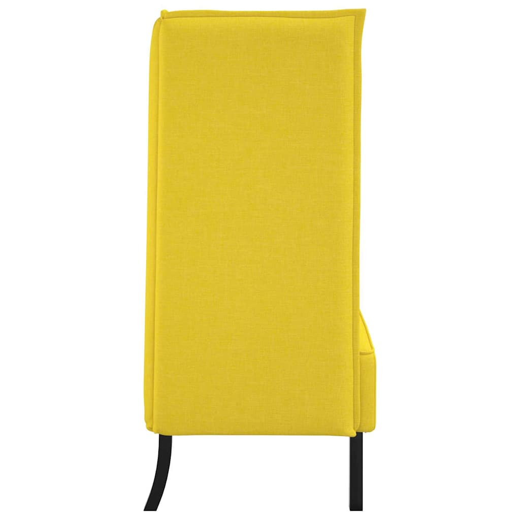 Sofa s visokim naslonom 101cm Svjetložuta tkanina