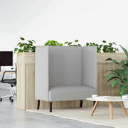Sofa s visokim naslonom Siva boja oblaka 109 x 56 x 121 cm