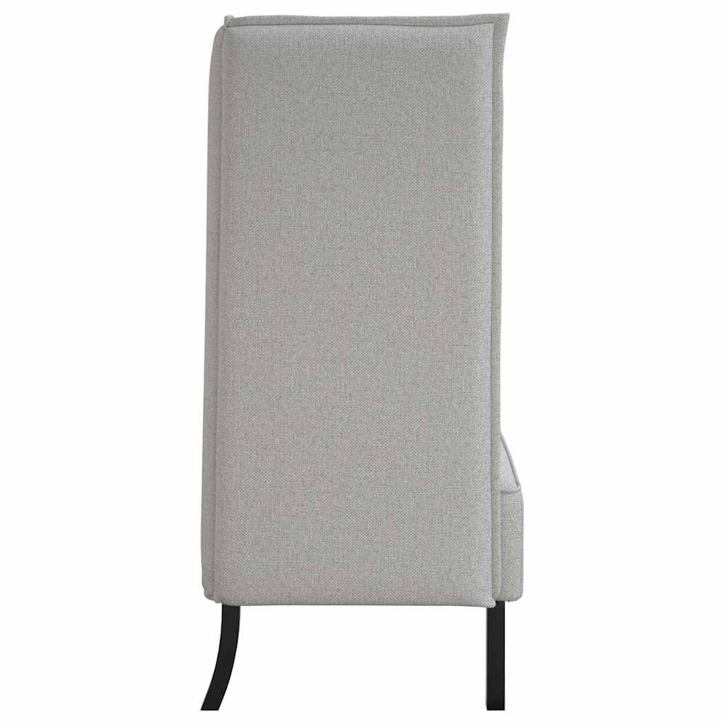 Sofa s visokim naslonom Siva boja oblaka 109 x 56 x 121 cm