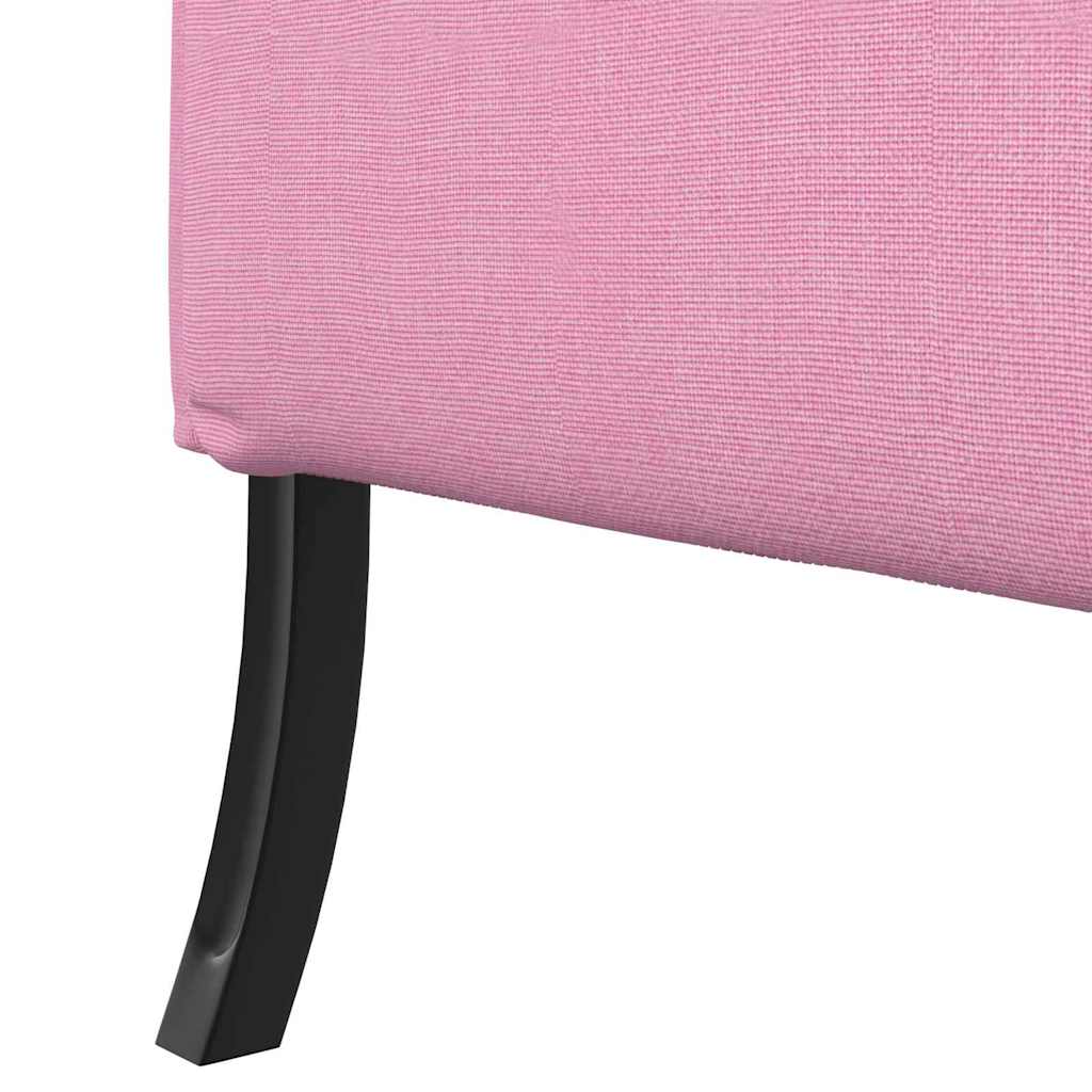 Sofa s visokim naslonom 101cm Ružičasta tkanina