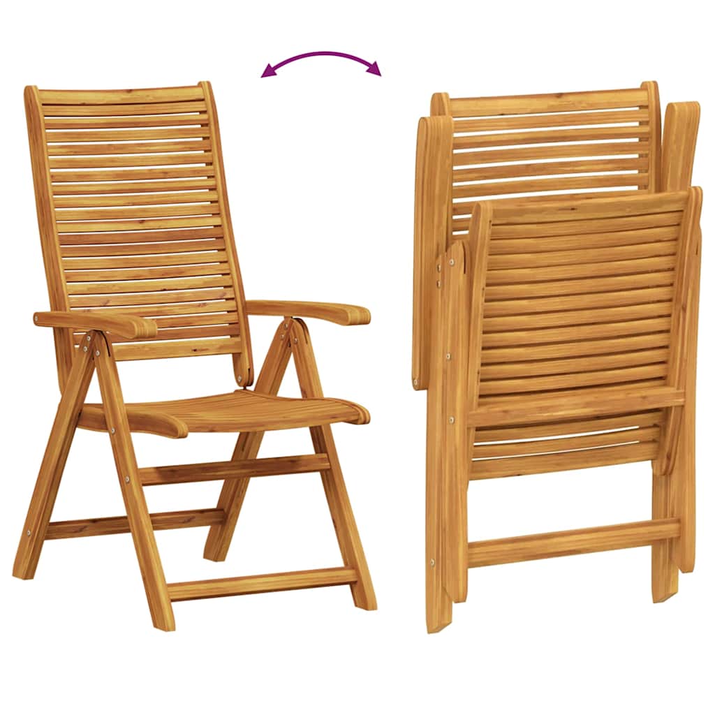 Vrtni set za objed 3 pcs Smeđa Čvrsto drvo akacije