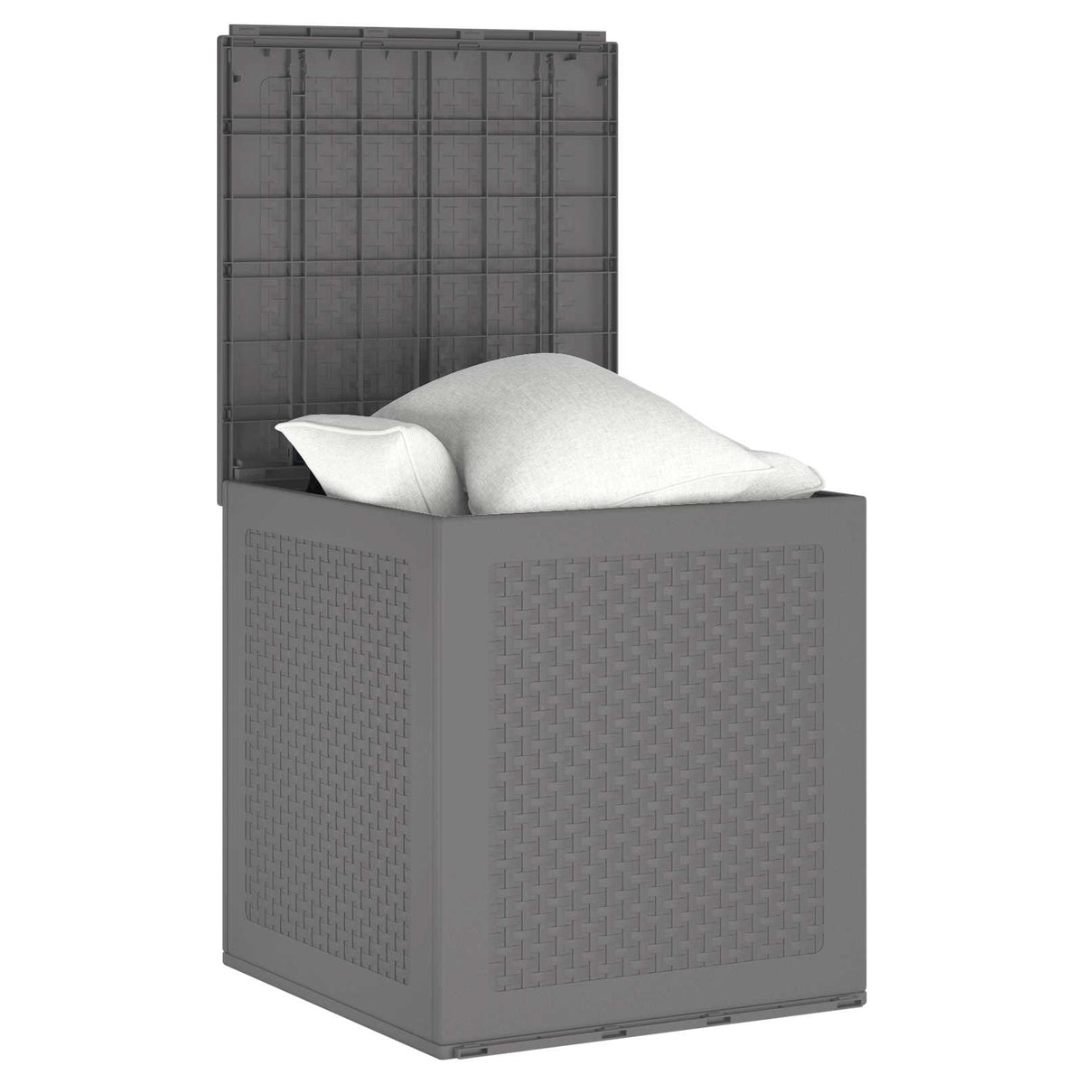 Kutija za spremanje Svijetlo siva 55 x 53 x 57 cm Polipropilen