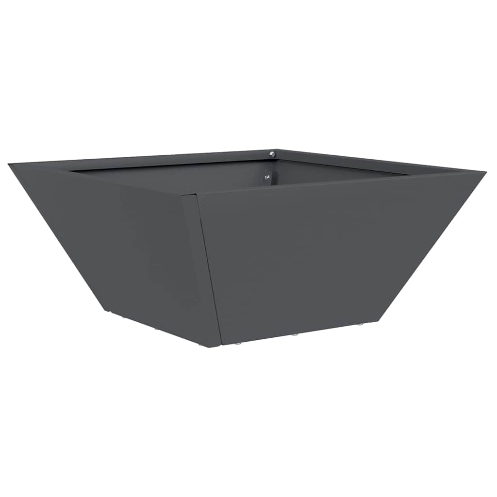 Vrtna saksija 5 pcs Antracit 35 x 35 x 15 cm Čelična vrata