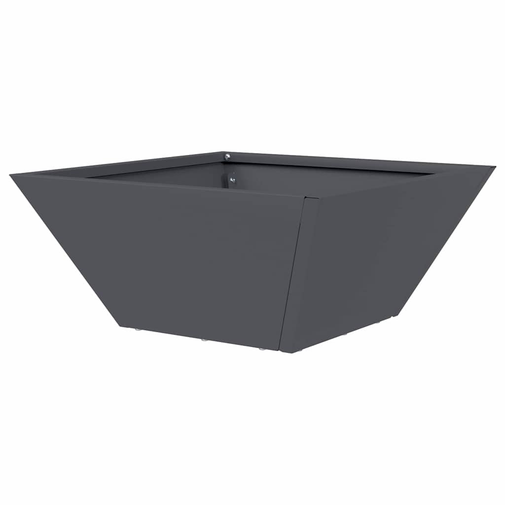 Vrtna saksija 5 pcs Antracit 35 x 35 x 15 cm Čelična vrata