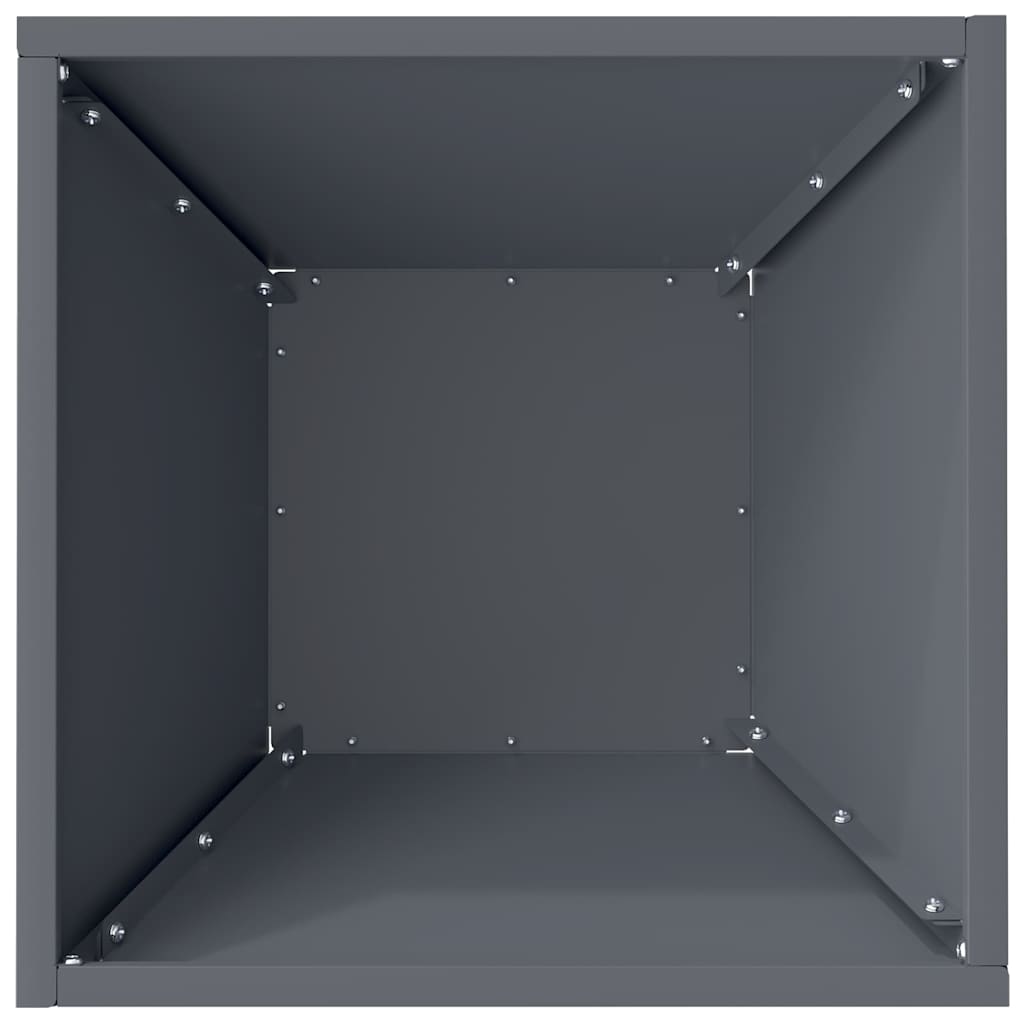 Vrtna saksija 5 pcs Antracit 35 x 35 x 15 cm Čelična vrata