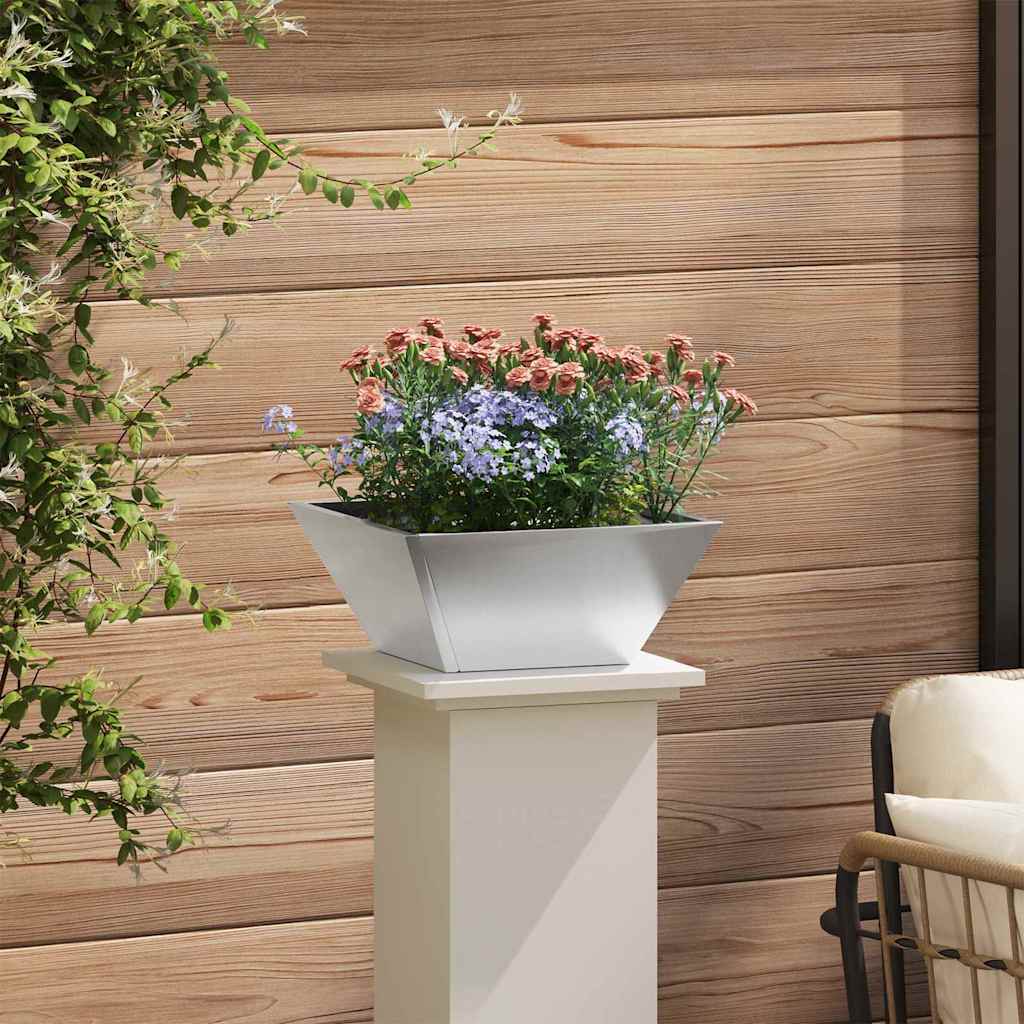 Vrtna saksija 5 pcs Srebrno 35 x 35 x 15 cm Nehrđajući čelik