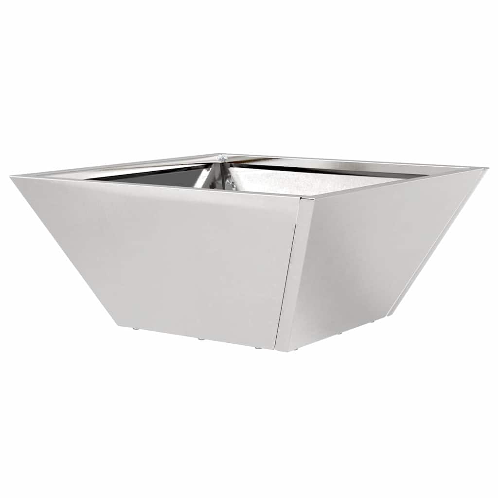 Vrtna saksija 5 pcs Srebrno 35 x 35 x 15 cm Nehrđajući čelik
