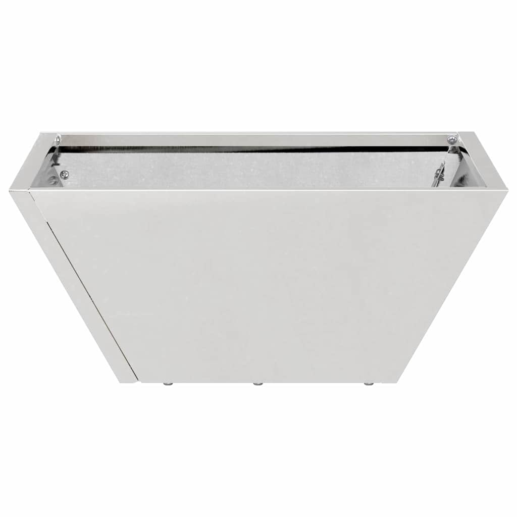 Vrtna saksija 5 pcs Srebrno 35 x 35 x 15 cm Nehrđajući čelik