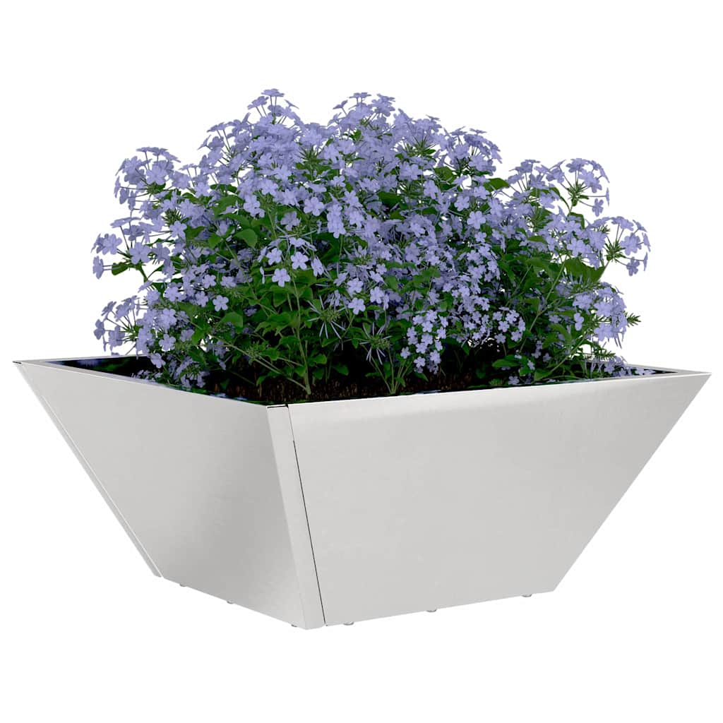 Vrtna saksija 5 pcs Srebrno 35 x 35 x 15 cm Nehrđajući čelik