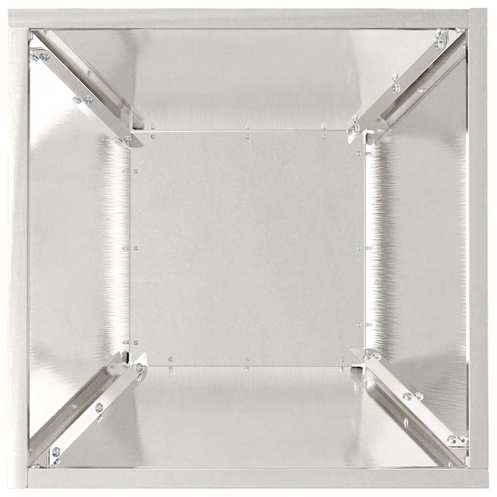 Vrtna saksija 5 pcs Srebrno 35 x 35 x 15 cm Nehrđajući čelik