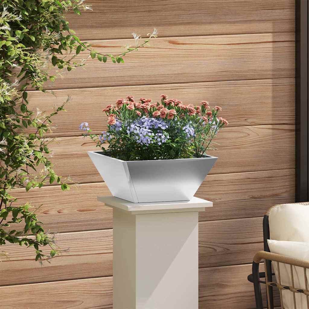 Vrtna saksija 5 pcs Srebrno 35 x 35 x 15 cm Cinkani čelik