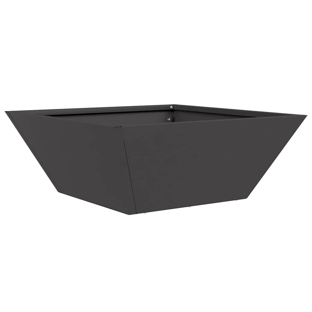 Vrtna saksija 5 pcs Crna 40 x 40 x 15 cm Čelična vrata