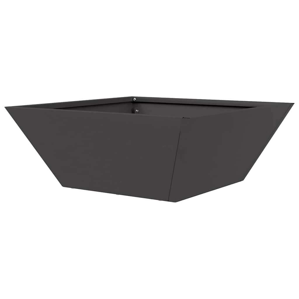 Vrtna saksija 5 pcs Crna 40 x 40 x 15 cm Čelična vrata