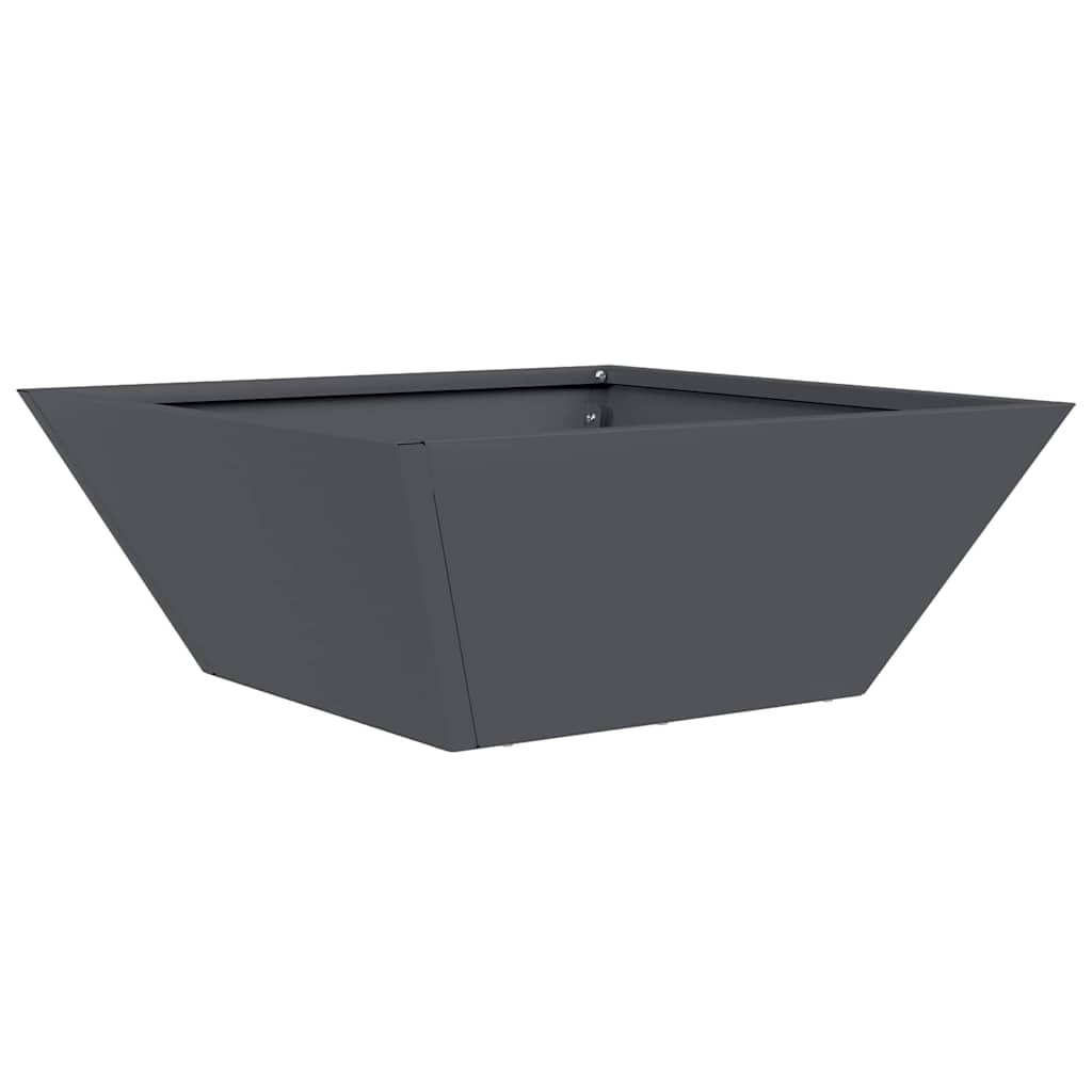 Vrtna saksija 5 pcs Antracit 40 x 40 x 15 cm Čelična vrata