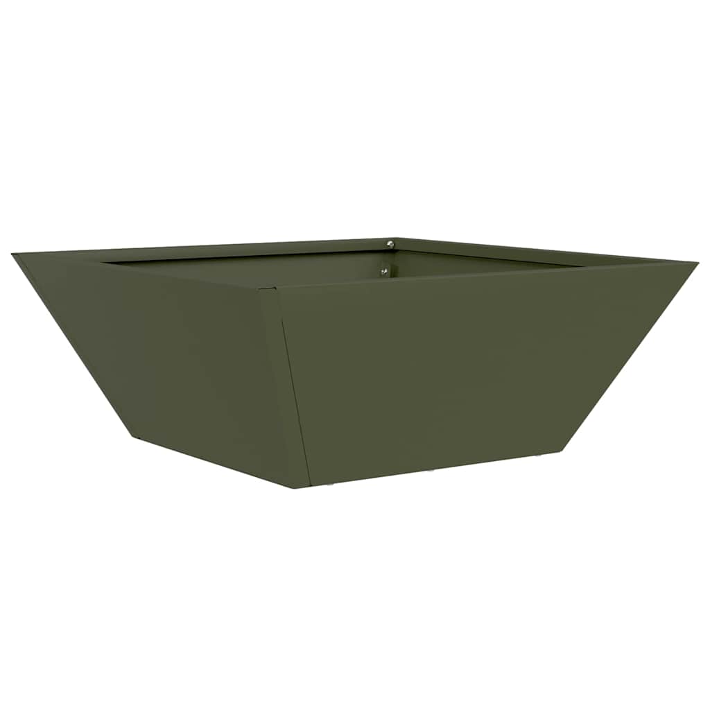Vrtna saksija 5 pcs Maslinasto zelena 40 x 40 x 15 cm