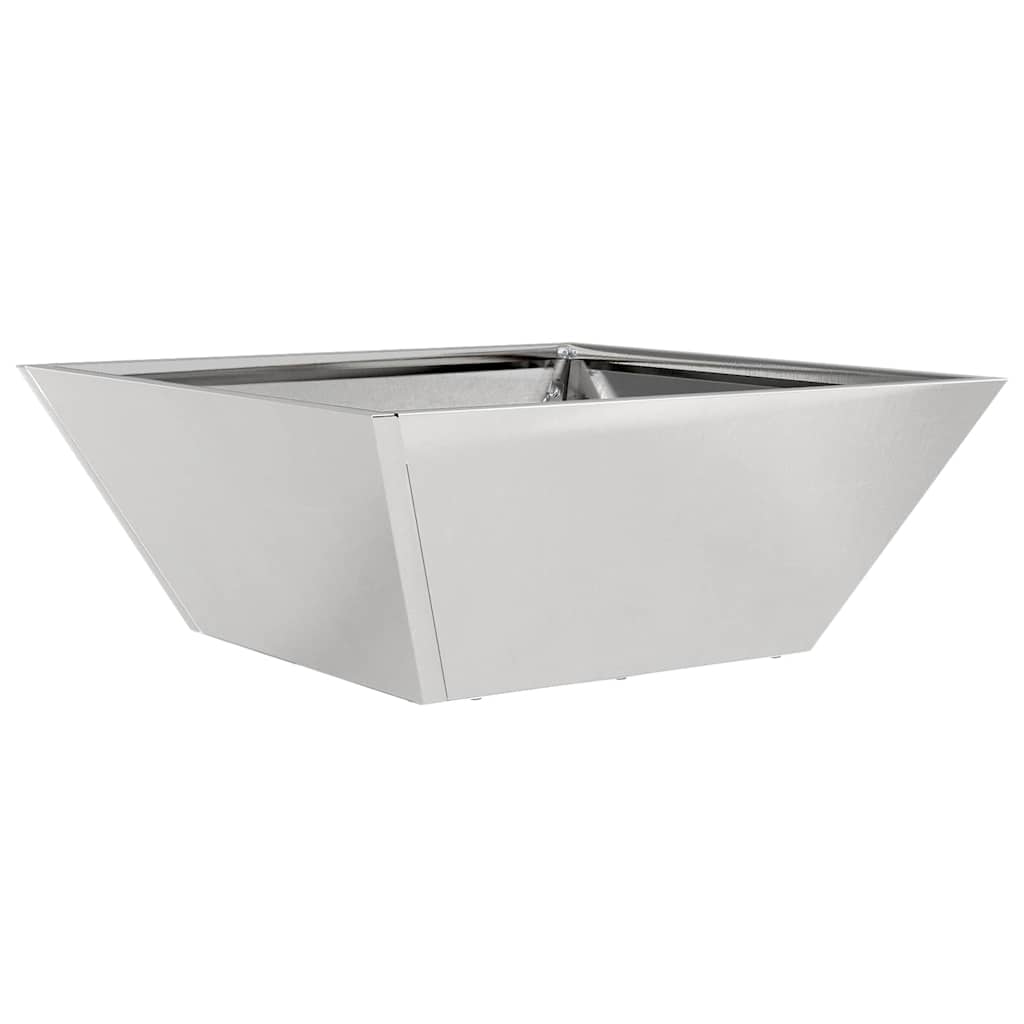Vrtna saksija 5 pcs Srebrno 40 x 40 x 15 cm Nehrđajući čelik