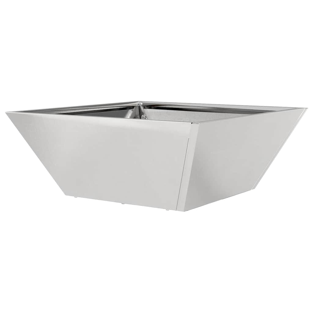 Vrtna saksija 5 pcs Srebrno 40 x 40 x 15 cm Nehrđajući čelik