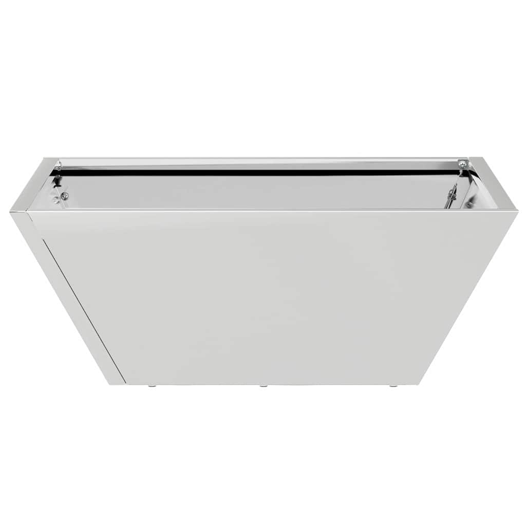 Vrtna saksija 5 pcs Srebrno 40 x 40 x 15 cm Nehrđajući čelik